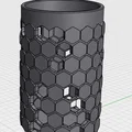 Ống cắm bút lục giác in 3D - Phụ kiện trang trí bàn làm việc đẹp - Thumbnail 3