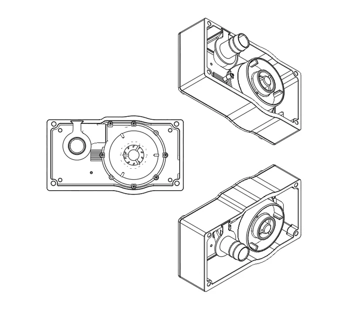 Bộ khung gắn quạt turbine WS7040 cho máy in 3D Voron - Image 4