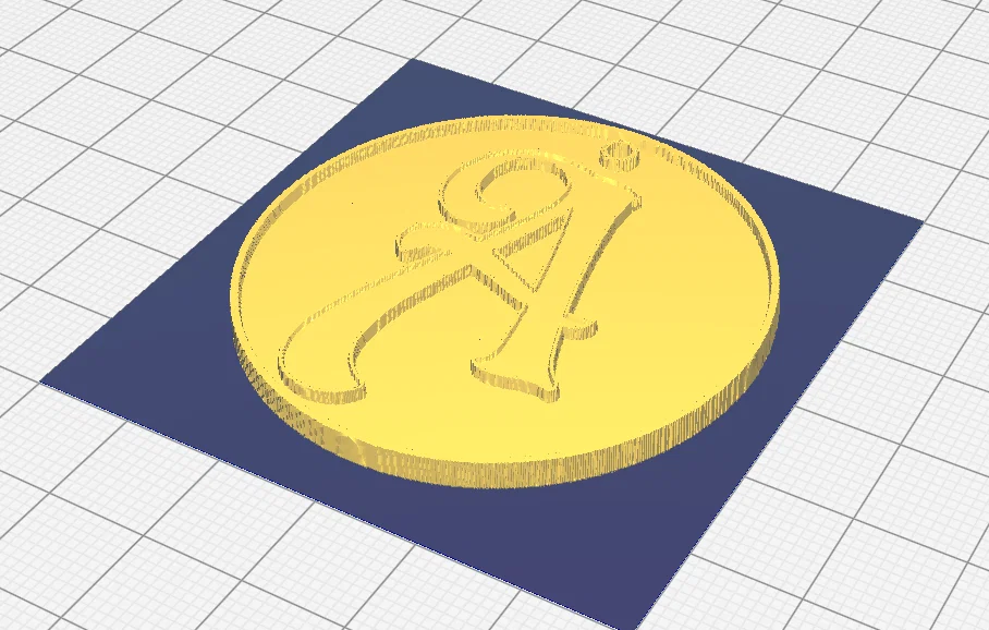 Móc khóa chữ cái A nghệ thuật - Mẫu in 3D tối giản, tinh tế - Image 2