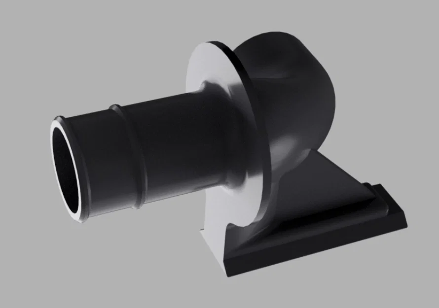 Đầu nối ống CPAP 15mm cho hộp kỹ thuật (CPAP Box Mount) - Image 1