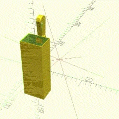 Hộp đựng đồ đa năng dạng thanh có kẹp cài tiện lợi in 3D