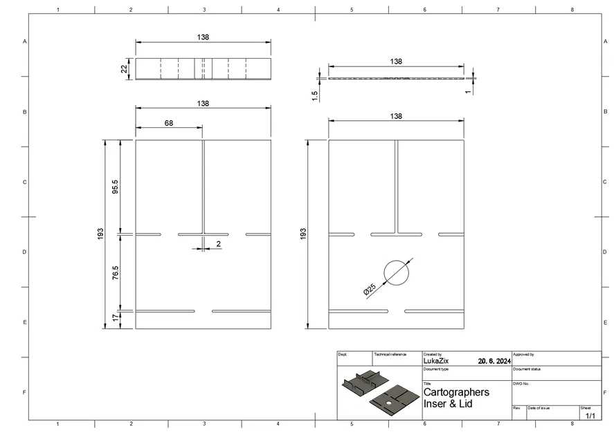 Insert Cartographers / Kartografové kèm sleeves (có nắp tùy chọn) - Image 6