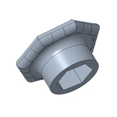 Núm vặn tay cầm cho đai ốc M8 (Drehknauf für Mutter M8) thiết kế 3D