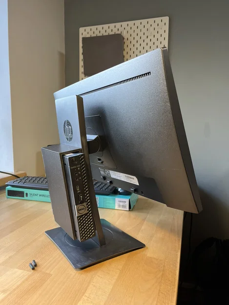 Giá treo máy tính Dell Optiplex Micro lên màn hình HP Z22n - Image 1