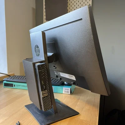 Giá treo máy tính Dell Optiplex Micro lên màn hình HP Z22n