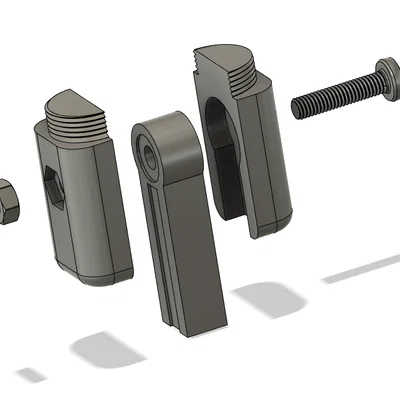 Adapter mic boom: JBL Quantum Stream gắn lên cần đèn bàn
