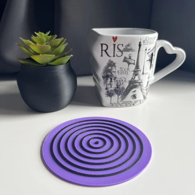 Tấm lót ly Rinnegan Coaster - Phụ kiện trang trí 3D độc đáo - Image 1