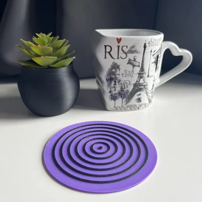 Tấm lót ly Rinnegan Coaster - Phụ kiện trang trí 3D độc đáo
