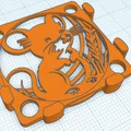 Nắp che quạt hình chú chuột siêu dễ thương cho máy in 3D MK4 - Thumbnail 2