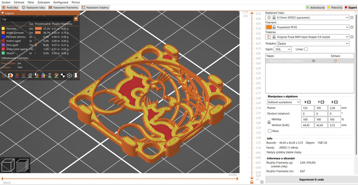 Nắp che quạt hình chú chuột siêu dễ thương cho máy in 3D MK4 - Image 4
