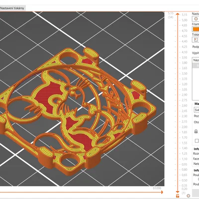 Nắp che quạt hình chú chuột siêu dễ thương cho máy in 3D MK4