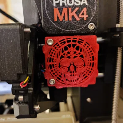 Nắp đậy quạt tản nhiệt họa tiết đầu lâu cho Prusa MK4