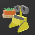 Mô hình in 3D chậu cây WALL-E (Walle Plant Vase) cực đáng yêu - Thumbnail 2