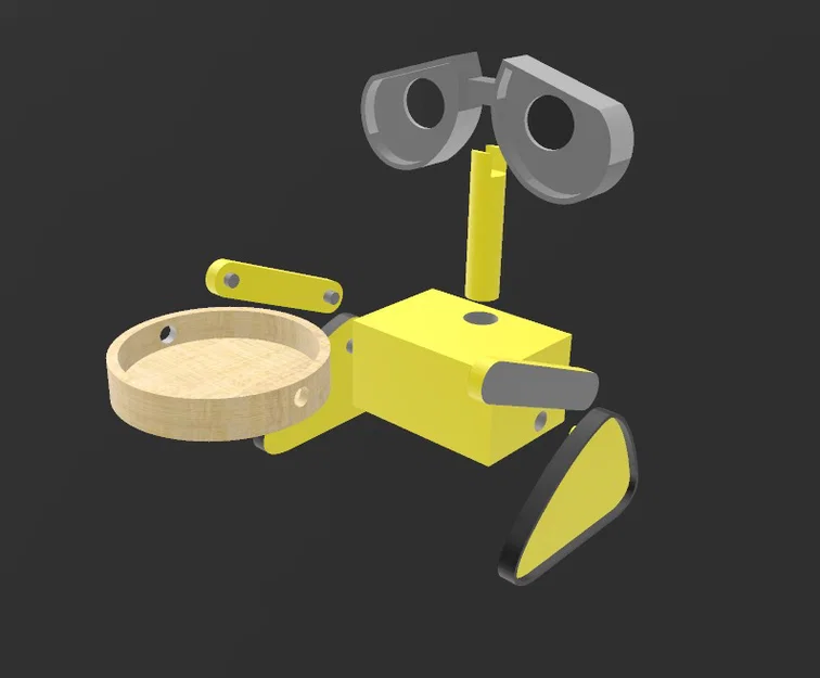Mô hình in 3D chậu cây WALL-E (Walle Plant Vase) cực đáng yêu - Image 3