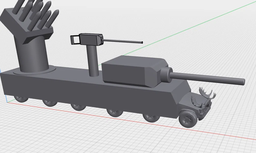 Mô hình 3D xe tăng Moose độc đáo (Moose Tank) - File in 3D chất lượng - Image 1