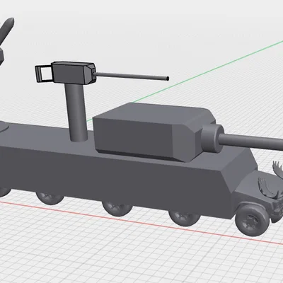 Mô hình 3D xe tăng Moose độc đáo (Moose Tank) - File in 3D chất lượng