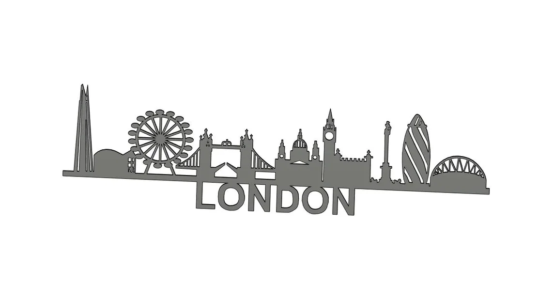 Mô hình trang trí đường chân trời London (London Skyline) cực đẹp - Image 1