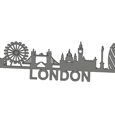 Mô hình trang trí đường chân trời London (London Skyline) cực đẹp