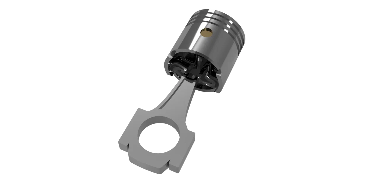 Móc khóa Piston Bielle - Mẫu in 3D cho người đam mê cơ khí - Image 1
