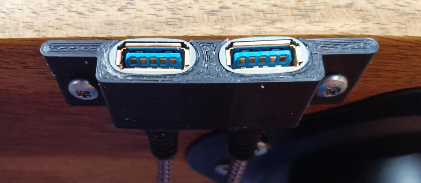 Giá đỡ đôi USB cho bàn làm việc - Image 1