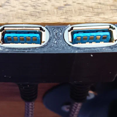 Giá đỡ đôi USB cho bàn làm việc