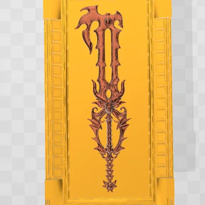 Tranh treo tường nghệ thuật Gazing Eye Key Blade in 3D cực chất