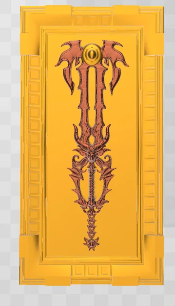 Tranh treo tường nghệ thuật Gazing Eye Key Blade in 3D cực chất - Image 3