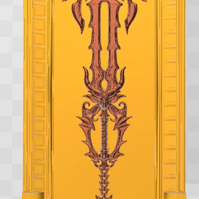 Tranh treo tường nghệ thuật Gazing Eye Key Blade in 3D cực chất
