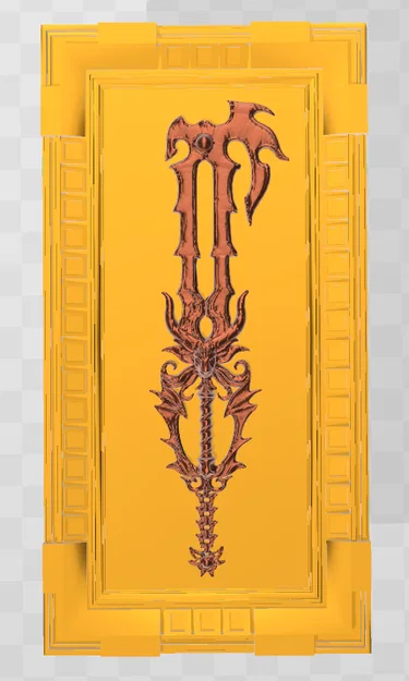 Tranh treo tường nghệ thuật Gazing Eye Key Blade in 3D cực chất - Image 4