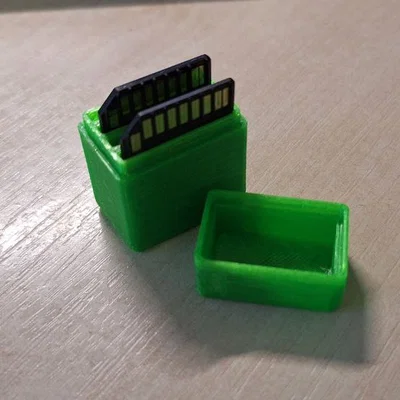Hộp đựng thẻ nhớ SD có khóa an toàn - Giải pháp lưu trữ 3D tiện lợi