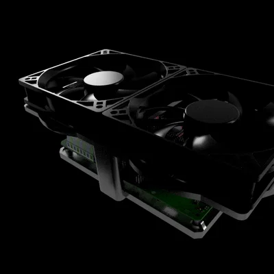 Khung gắn bo mạch Manta M8P kèm giá đỡ quạt 120mm