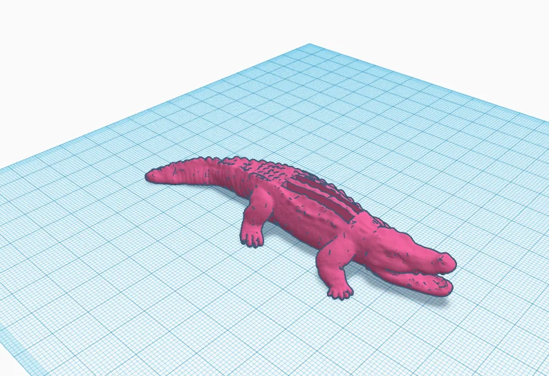 Mô hình cá sấu giữ thẻ nhớ SD 3D in tại nhà cực chất - Image 1