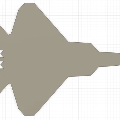 Mô hình in 3D máy bay chiến đấu F-22 Raptor - Thiết kế tinh tế