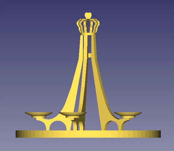 Mô hình 3D đài phun nước Rukun Negara (Alor Setar, Kedah) - Image 1