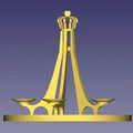 Mô hình 3D đài phun nước Rukun Negara (Alor Setar, Kedah) - Thumbnail 1