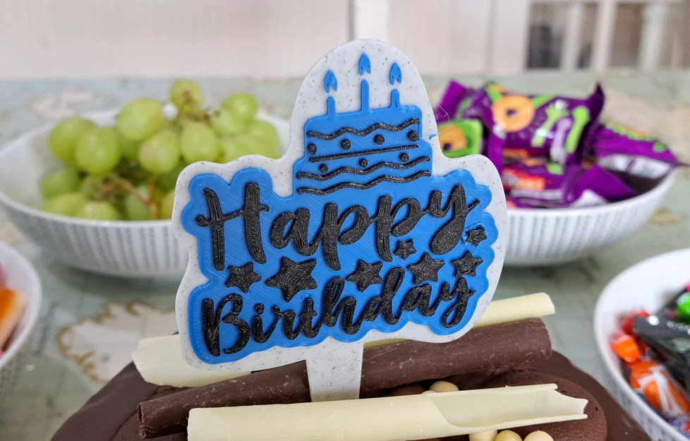 Happy Birthday Cake Topper - Phụ kiện trang trí bánh sinh nhật độc đáo - Image 2