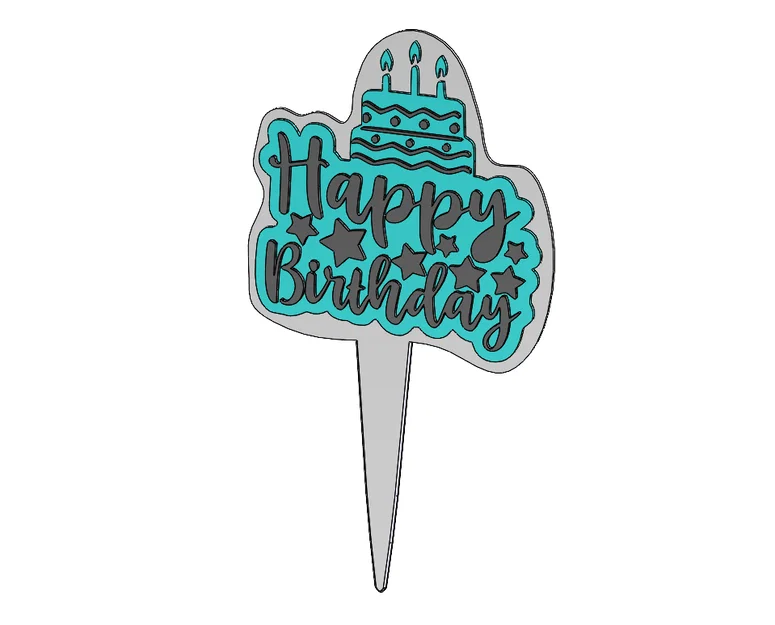 Happy Birthday Cake Topper - Phụ kiện trang trí bánh sinh nhật độc đáo - Image 4