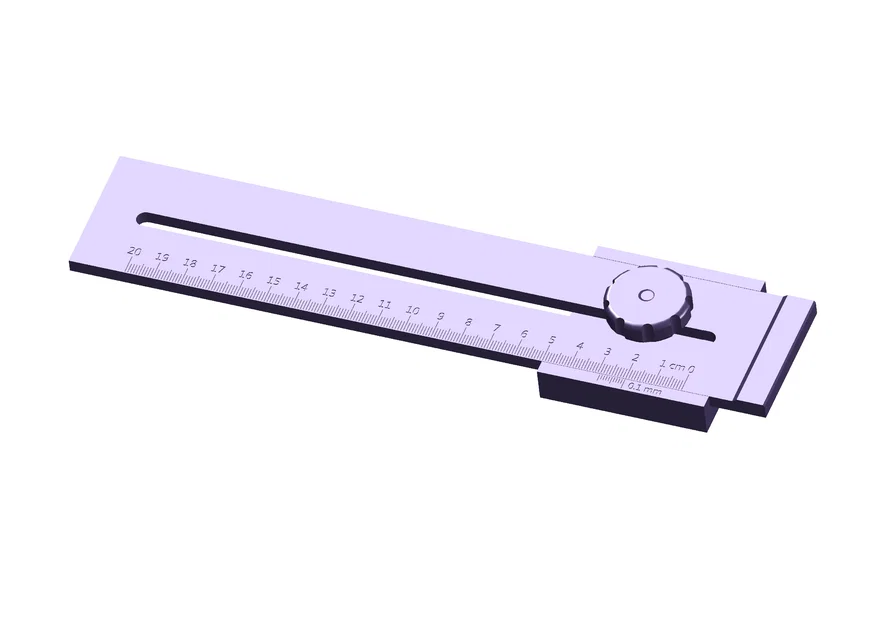 Thước đánh dấu chính xác (Marking Gauge) 200mm tự in 3D tiện dụng - Image 1