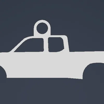 Móc khóa 3D hình xe bán tải 2001 Toyota Tundra độc đáo cho fan xe hơi