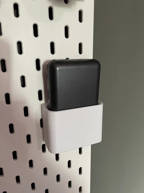 Giá treo sạc dự phòng lên bảng Ikea Skadis (Power Bank holder) - Image 1