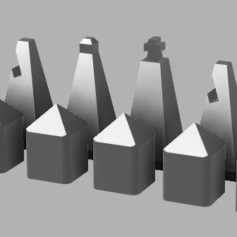 Bộ Cờ Vua Thiết Kế Hiện Đại - Tối Giản, Dễ In 3D