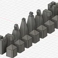 Bộ Cờ Vua Thiết Kế Hiện Đại - Tối Giản, Dễ In 3D - Thumbnail 3