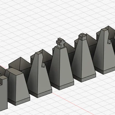 Bộ Cờ Vua Thiết Kế Hiện Đại - Tối Giản, Dễ In 3D