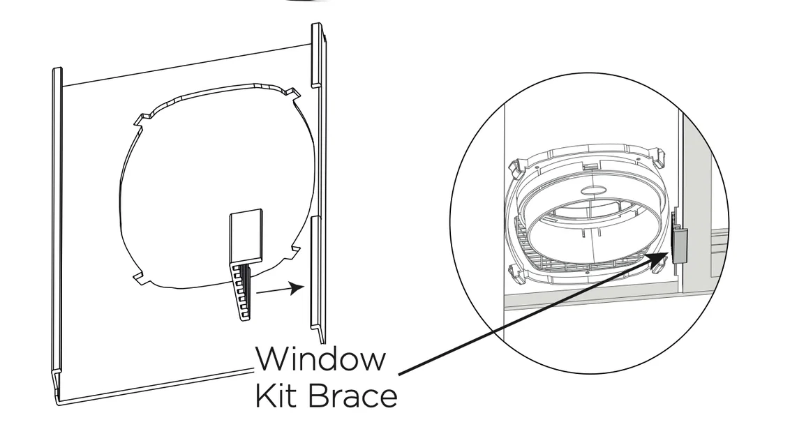 Pat chữ L cho Midea Window Kit Brace - Image 3