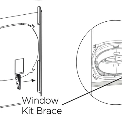 Pat chữ L cho Midea Window Kit Brace