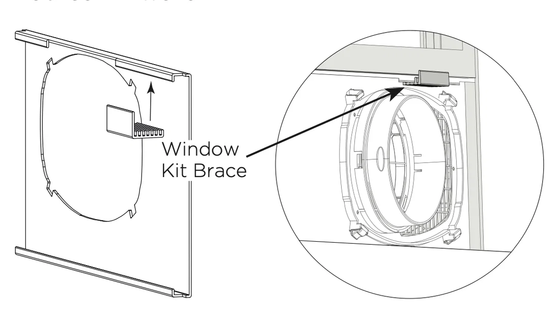 Pat chữ L cho Midea Window Kit Brace - Image 4