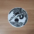 Tranh treo tường nghệ thuật hình chim hạc Stork Art Wall (2D) - Thumbnail 1