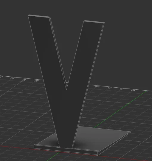 Kệ chặn sách hình chữ V phong cách tối giản - File in 3D đẹp - Image 1