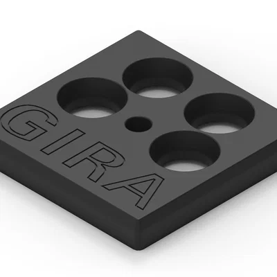 GIRA Centralplate 4 ngăn – 5 phiên bản