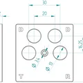 GIRA Centralplate 4 ngăn – 5 phiên bản - Thumbnail 3